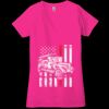 Ladies' Jersey Short-Sleeve Deep V-Neck T-Shirt Thumbnail