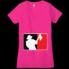 Ladies' Jersey Short-Sleeve Deep V-Neck T-Shirt Thumbnail