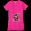 Ladies' Jersey Short-Sleeve Deep V-Neck T-Shirt Thumbnail