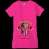 Ladies' Jersey Short-Sleeve Deep V-Neck T-Shirt Thumbnail