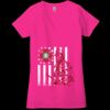 Ladies' Jersey Short-Sleeve Deep V-Neck T-Shirt Thumbnail