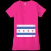 Ladies' Jersey Short-Sleeve Deep V-Neck T-Shirt Thumbnail