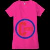 Ladies' Jersey Short-Sleeve Deep V-Neck T-Shirt Thumbnail