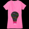 Ladies' Jersey Short-Sleeve Deep V-Neck T-Shirt Thumbnail