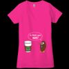 Ladies' Jersey Short-Sleeve Deep V-Neck T-Shirt Thumbnail