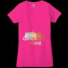 Ladies' Jersey Short-Sleeve Deep V-Neck T-Shirt Thumbnail