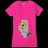 Ladies' Jersey Short-Sleeve Deep V-Neck T-Shirt Thumbnail