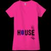 Ladies' Jersey Short-Sleeve Deep V-Neck T-Shirt Thumbnail