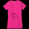 Ladies' Jersey Short-Sleeve Deep V-Neck T-Shirt Thumbnail