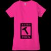 Ladies' Jersey Short-Sleeve Deep V-Neck T-Shirt Thumbnail