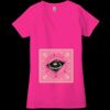 Ladies' Jersey Short-Sleeve Deep V-Neck T-Shirt Thumbnail