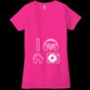 Ladies' Jersey Short-Sleeve Deep V-Neck T-Shirt Thumbnail