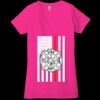 Ladies' Jersey Short-Sleeve Deep V-Neck T-Shirt Thumbnail