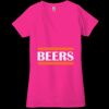 Ladies' Jersey Short-Sleeve Deep V-Neck T-Shirt Thumbnail