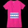 Ladies' Jersey Short-Sleeve Deep V-Neck T-Shirt Thumbnail