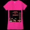 Ladies' Jersey Short-Sleeve Deep V-Neck T-Shirt Thumbnail