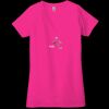 Ladies' Jersey Short-Sleeve Deep V-Neck T-Shirt Thumbnail