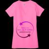 Ladies' Jersey Short-Sleeve Deep V-Neck T-Shirt Thumbnail