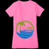 Ladies' Jersey Short-Sleeve Deep V-Neck T-Shirt Thumbnail