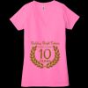 Ladies' Jersey Short-Sleeve Deep V-Neck T-Shirt Thumbnail