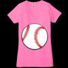 Ladies' Jersey Short-Sleeve Deep V-Neck T-Shirt Thumbnail